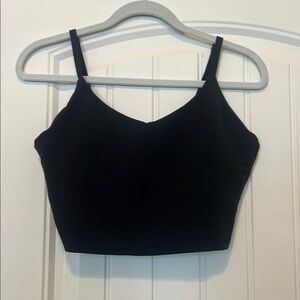 Black Fitted Crop Camisole